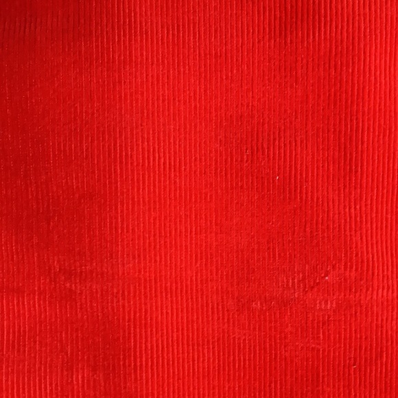 J Crew red corduroy mini skirt 4 - Picture 4 of 11